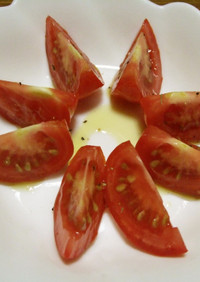 ☆超簡単☆　トマトのオリーブオイルサラダ