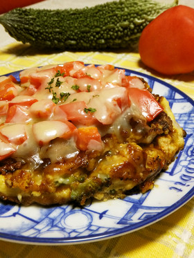 イタリアンチック☆ゴーヤの豆腐お好み焼き