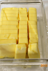 便利♪　バターの切り方と保存法