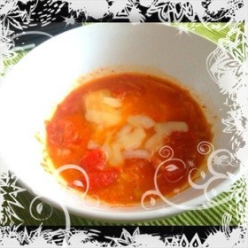 トマト＆キムチのあったかスープの画像