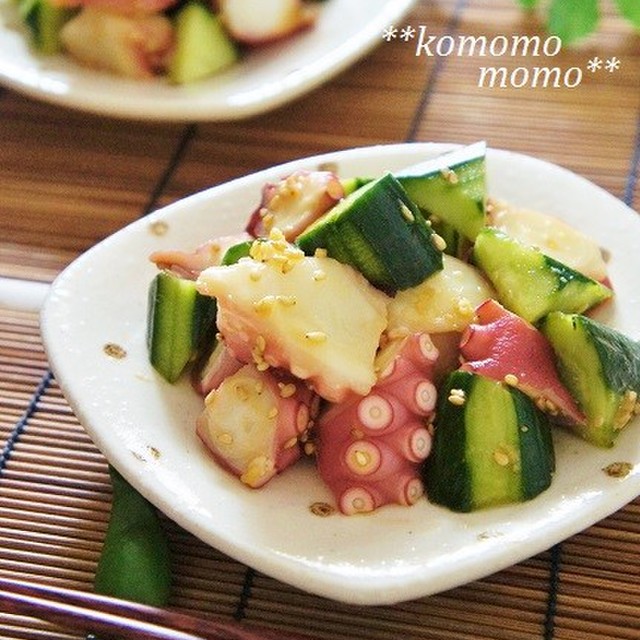 タコきゅうり にんにく生姜醤油和え レシピ 作り方 By Komomoもも クックパッド