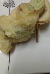 鯵ねぎの天ぷら
