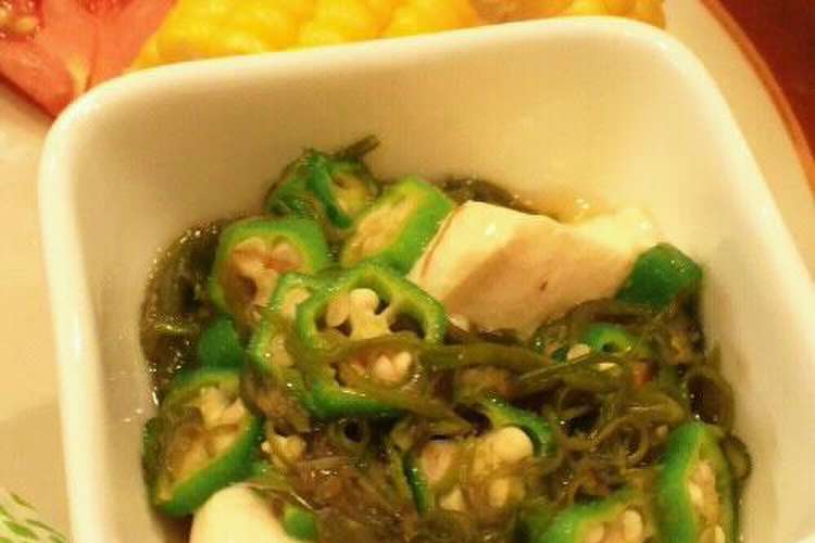 お惣菜屋さんのオクラ豆腐 レシピ 作り方 By Erika0629 クックパッド