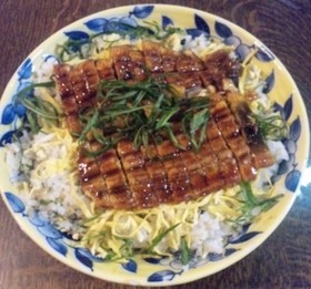 10分でうなぎのひつまぶし風ちらし寿司