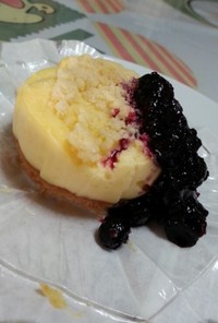 マフィン型で作るニューヨークチーズケーキ