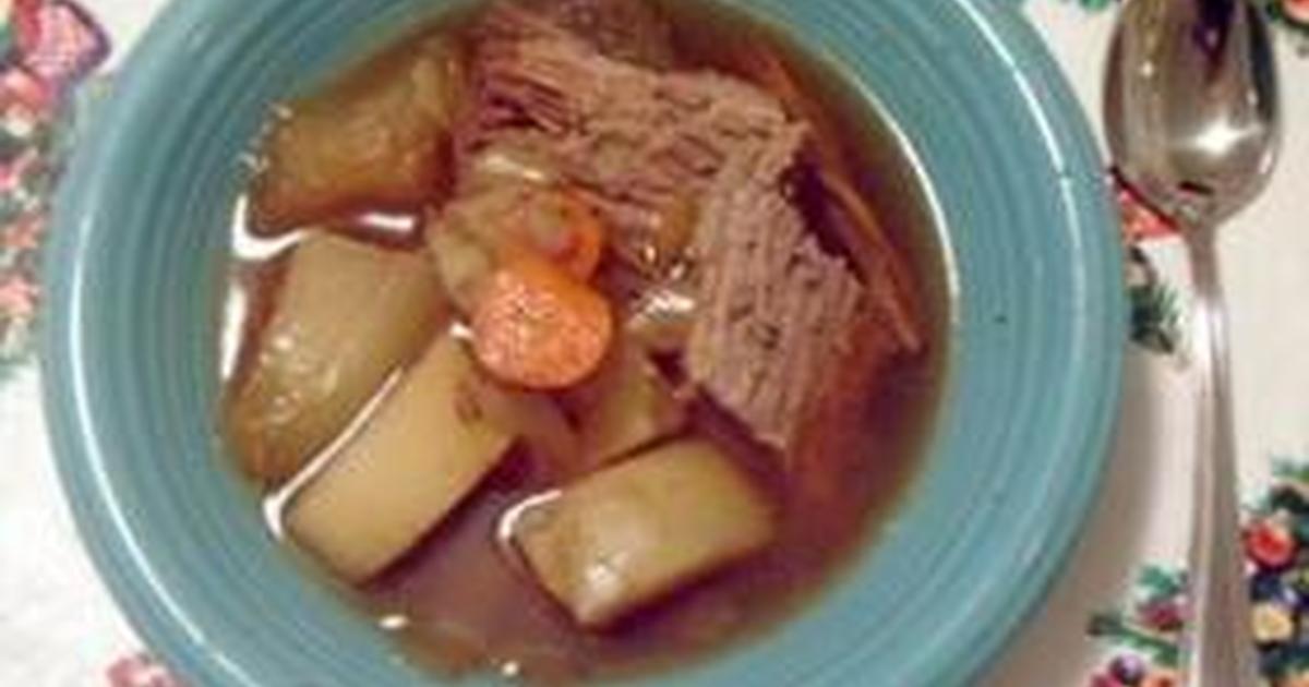 低カロリーのスロークッカー黒豆スープのレシピ