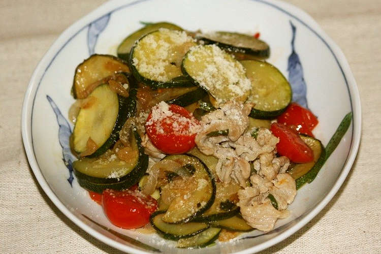 ズッキーニと豚しゃぶ肉を美味しくしょう レシピ 作り方 By あいちばー クックパッド 簡単おいしいみんなのレシピが357万品