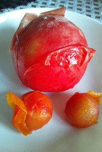 食べきれないトマトの保存&皮剥き