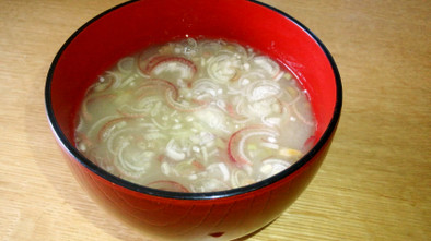 納豆の簡単お味噌汁の写真