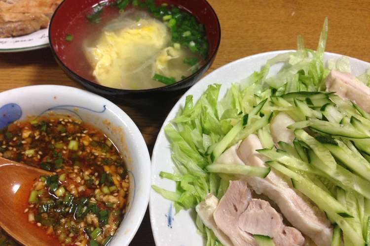 鳥モモ肉で激ウマ バンバンジー レシピ 作り方 By Yunbo2k クックパッド