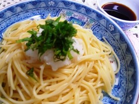 大根おろしと青じその冷製パスタ