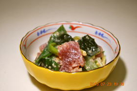 絶品♪ まぐろの酢味噌和え(ぬた)