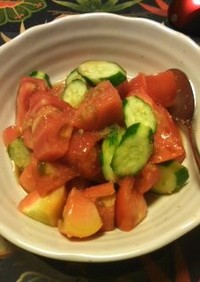 トマトのサラダ 生姜ドレッシング