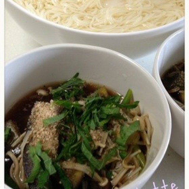 つけ麺風 そうめん 冷や麦 レシピ 作り方 By Coco Latte クックパッド 簡単おいしいみんなのレシピが354万品