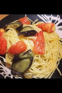 ペペロンチーノ＊なすとトマトの夏野菜