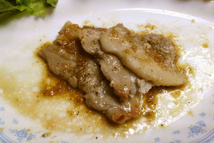 豚バラ肉のおろしポン酢ソースかけ レシピ 作り方 By 梨佳子 クックパッド 簡単おいしいみんなのレシピが359万品