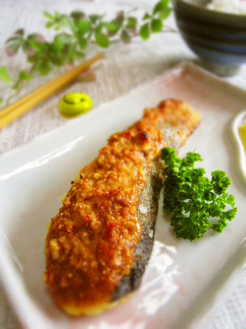✿懐かしい味。鱈のネギ味噌焼き✿の画像