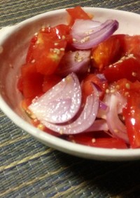 プレ農家めし◆やみつきトマトの簡単サラダ
