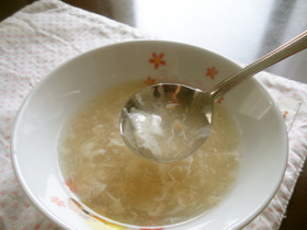余った卵白で☆卵スープ☆