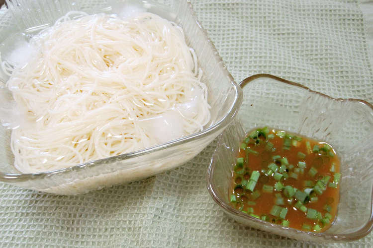 そうめんを美味しくアレンジ みそめんつゆ レシピ 作り方 By 富士甚醤油 クックパッド 簡単おいしいみんなのレシピが354万品