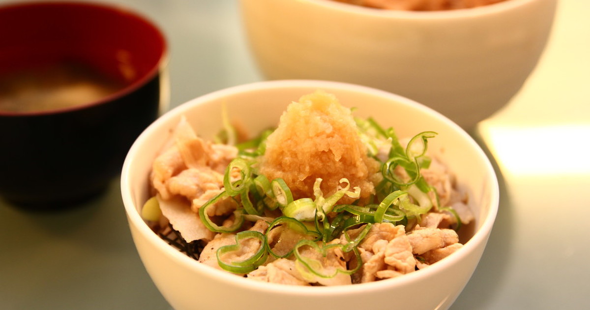 おろし豚しゃぶ丼 レシピ 作り方 By ニャンニャンちゃん クックパッド 簡単おいしいみんなのレシピが350万品
