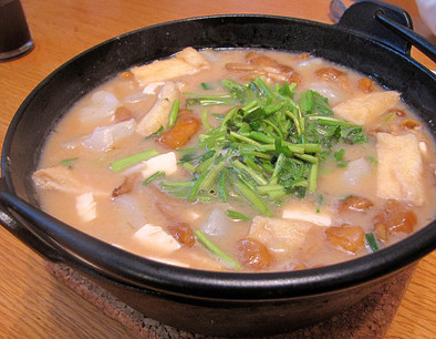山形の郷土料理「納豆汁」山形の七草粥の写真