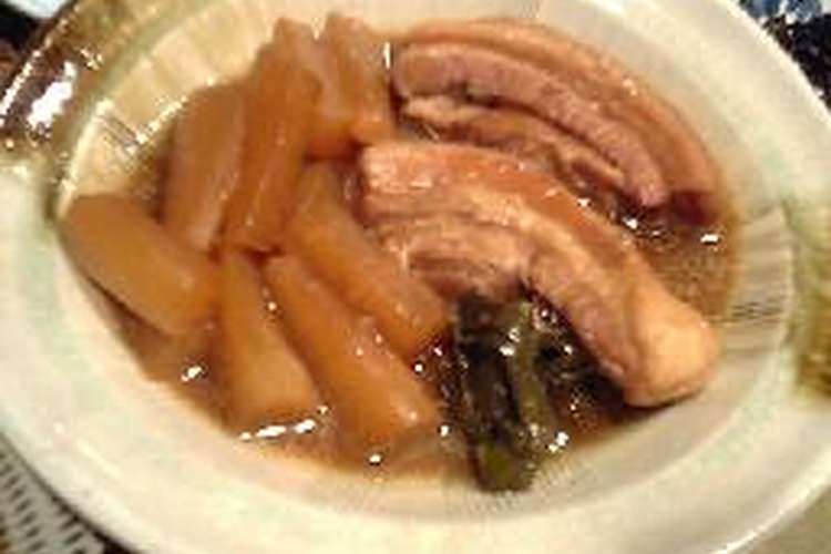 大根と豚三枚肉の煮物 レシピ 作り方 By Tomo Ru クックパッド