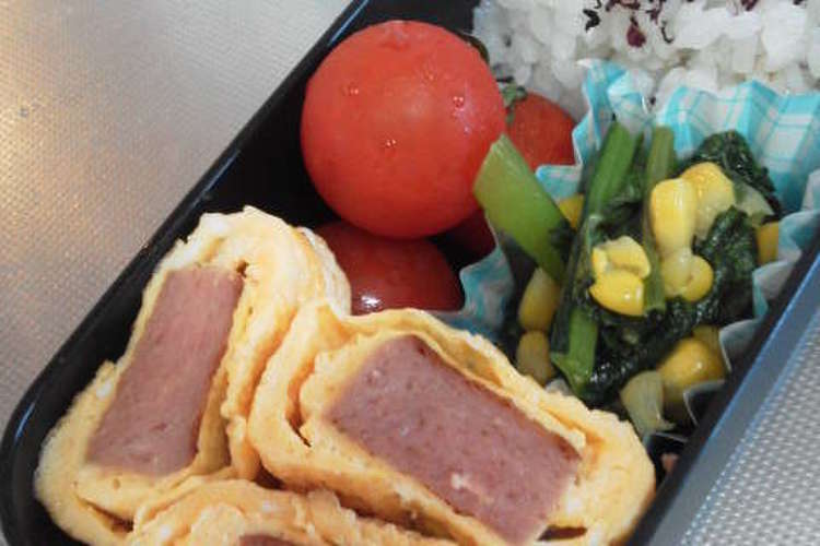 お弁当に 子ども大好き スパムの卵巻き レシピ 作り方 By Kei Co クックパッド 簡単おいしいみんなのレシピが354万品