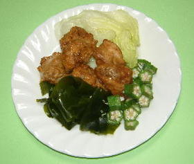 鶏ささみの柚子あんかけ