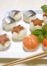 ✪スパムで手まり寿司✪