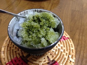 超☆簡単!抹茶かき氷シロップ(低カロ)