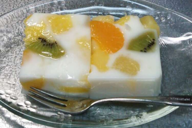 飲むヨーグルトで簡単フルーツ寒天 レシピ 作り方 By Kayousagi クックパッド 簡単おいしいみんなのレシピが356万品