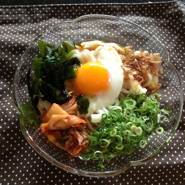 夏に ひんやり 冷やし釜玉きしめん レシピ 作り方 By ボンクレー クックパッド 簡単おいしいみんなのレシピが352万品
