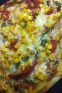 生地から簡単、夏野菜ピザ！
