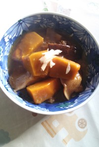 南瓜と椎茸の生姜煮