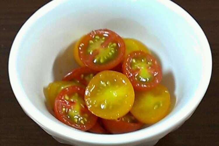 ミニトマトのわさび醤油和え レシピ 作り方 By ラピュタ姫 クックパッド 簡単おいしいみんなのレシピが365万品