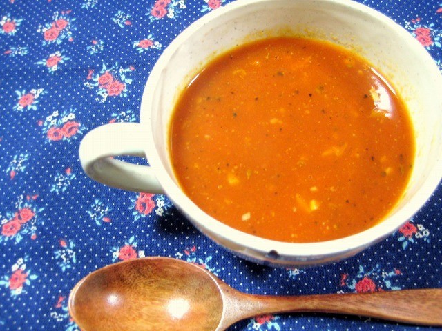 ミキサーで超簡単！トマトのスパイススープの画像