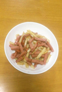 スパムとじゃがいもの炒めたの