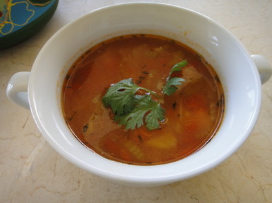 お魚スープ（フィッシュチャウダー）の写真