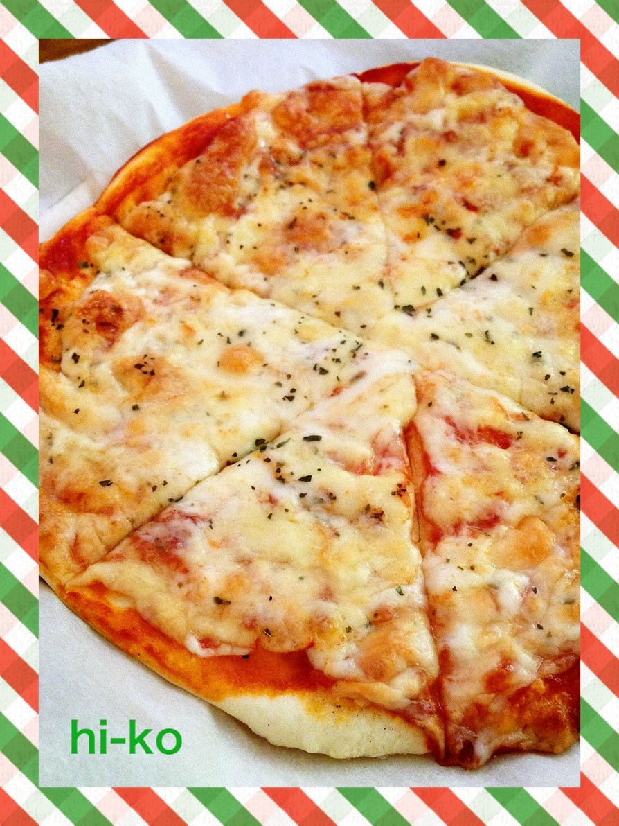 発酵なし☆マルゲリータ風ピザの画像