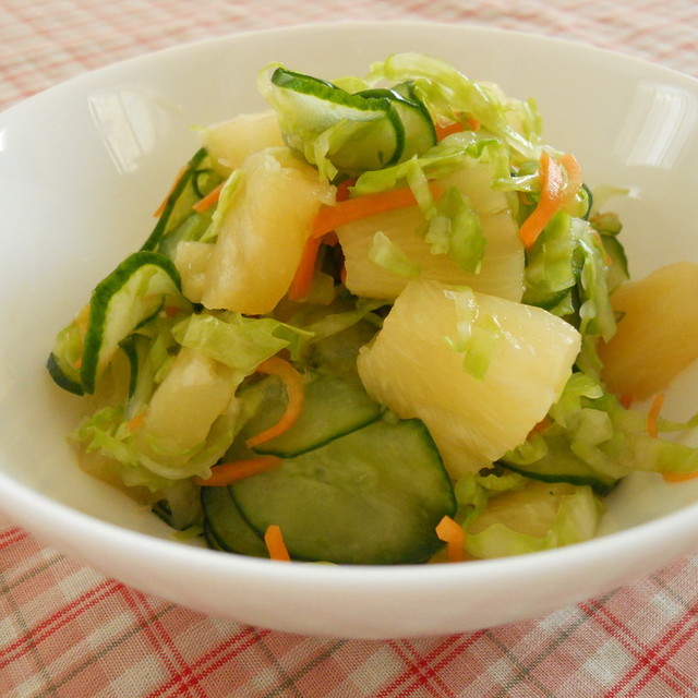 パイン缶 お野菜たっぷり さっぱりサラダ レシピ 作り方 By まゆみ母ちゃん クックパッド 簡単おいしいみんなのレシピが352万品