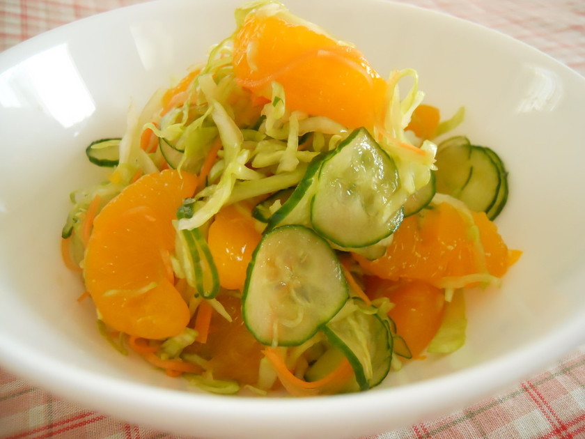 マンゴーゼリーサラダのレシピ