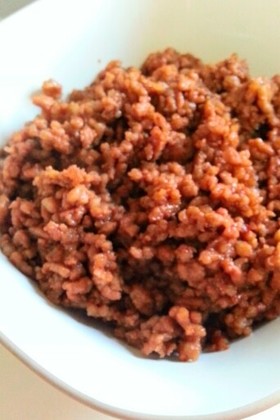 合挽き肉で簡単そぼろ