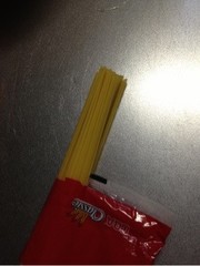 簡単にパスタを一人前取り出す裏技!!wの写真