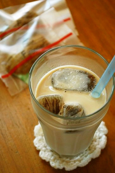 氷コーヒーミルクの写真