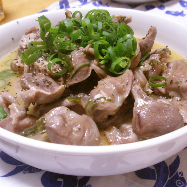 おつまみに 砂肝のネギ塩レモン炒め レシピ 作り方 By Tohiya クックパッド