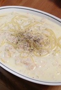 蟹缶と牛乳で簡単絶品スープパスタ★