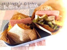 冷凍焼きおにぎりdeライスバーガー