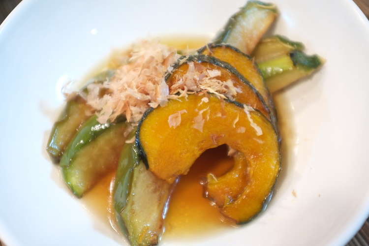 白ナスとかぼちゃの揚げ浸し レシピ 作り方 By Sachi5 クックパッド