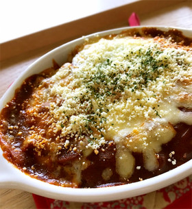 ハヤシライスの残りでリメイク♡簡単ドリア